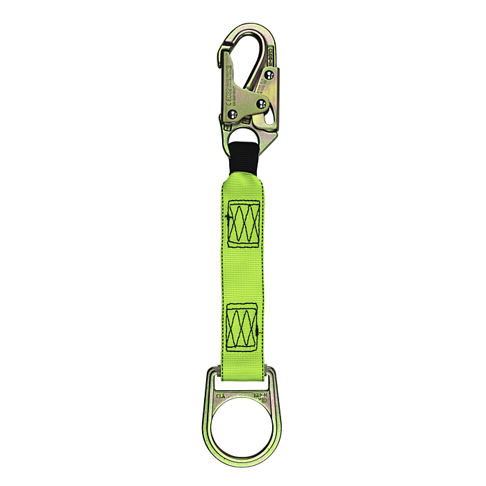 Safewaze 18" Web Extender With D-Ring And Double Locking Snap Hook