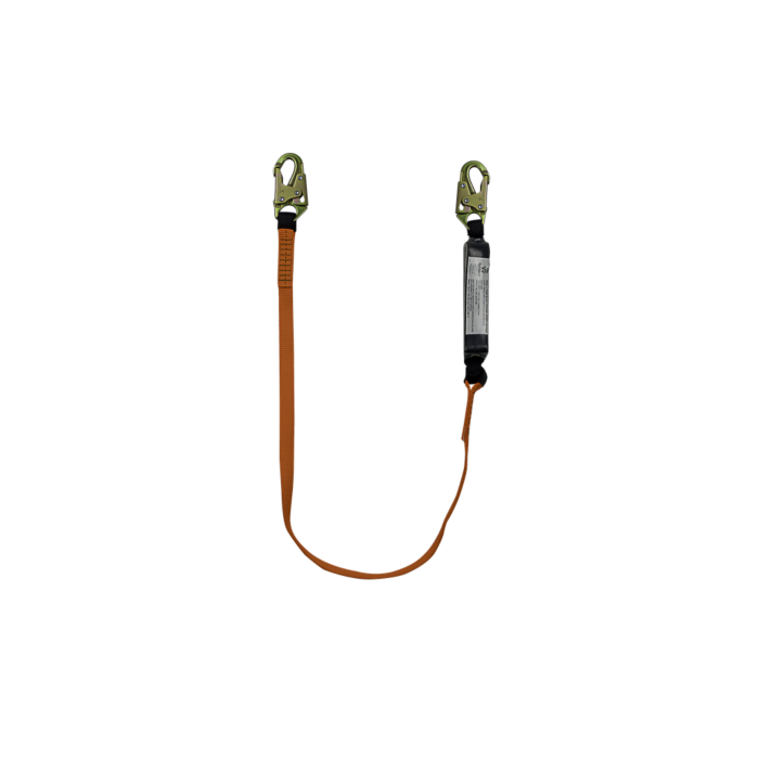 Safewaze 6' Energy Absorbing Lanyard With Double Locking Snap Hooks