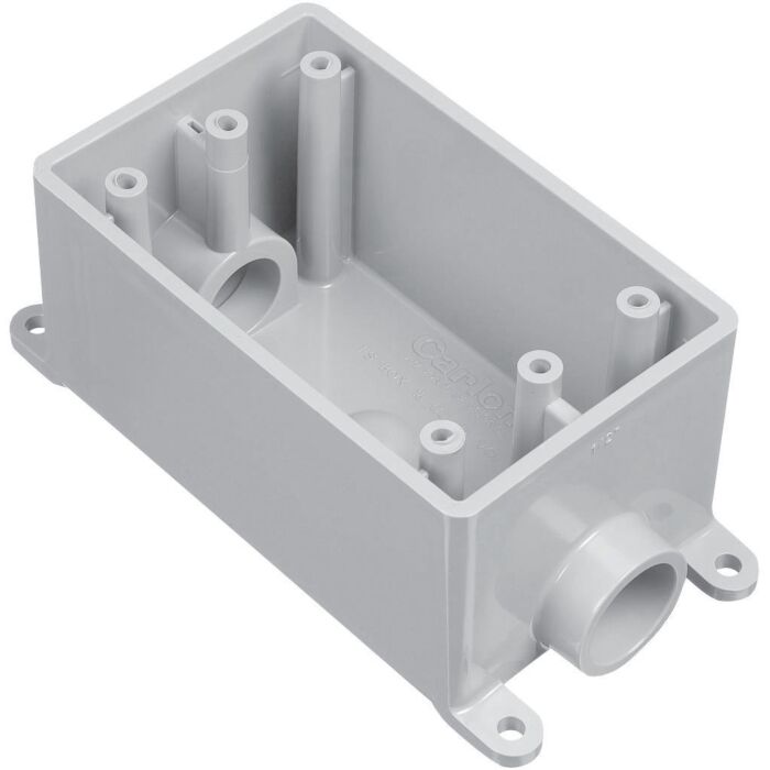 Carlon .5 IN FSC 1-GANG WP BOX - NEW STYLE