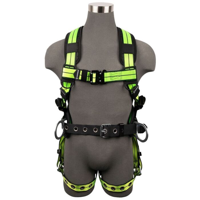 Safewaze Pro+ Construction Harness: 3D, QC Chest, Tb Legs