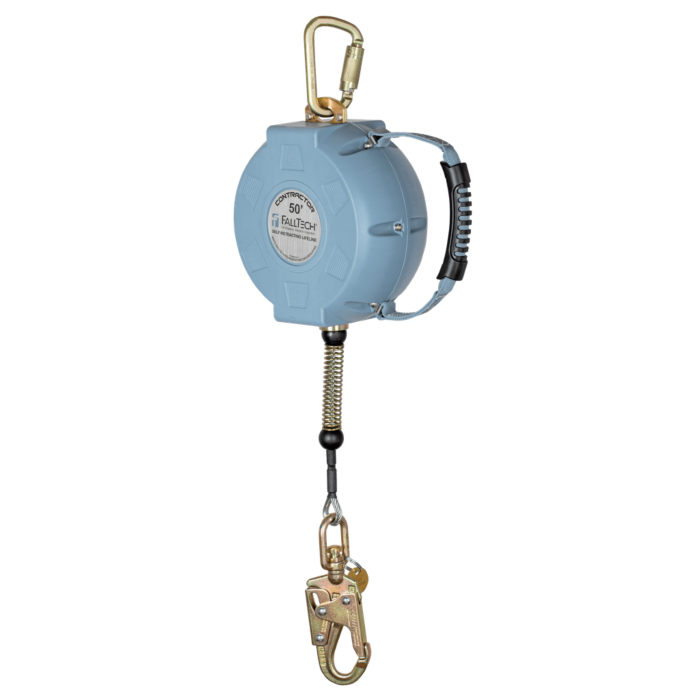 FallTech ® Contractor C SRL with 50' Galvanized Cable and Anchorage Carabiner