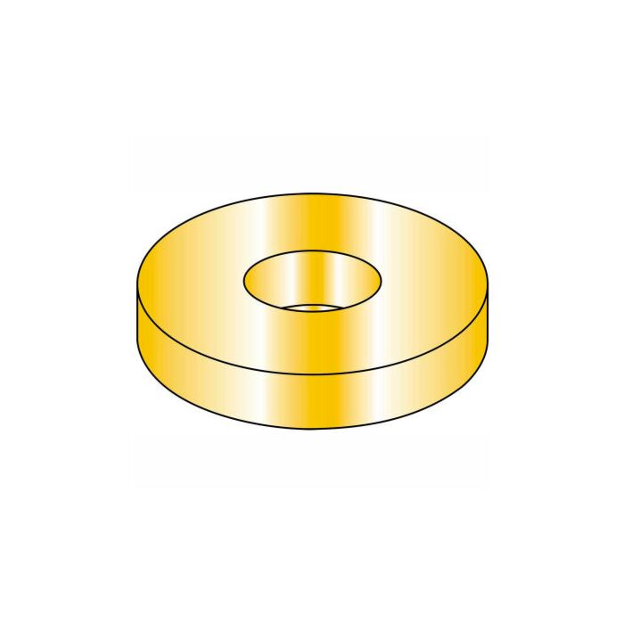 Brighton-Best 3/8 in Hardened Low Carbon Steel Finish Yellow Zinc Flat Washer