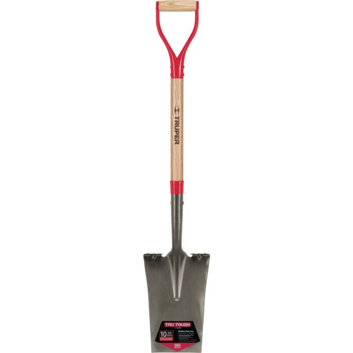 Tru Tough Square Point Garden Spade with Wood Handle