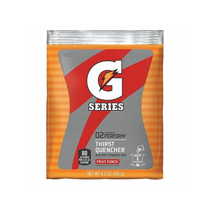 Gatorade® 03808 Fruit Punch 8.5 oz Pouch Thirst Quencher Instant Powder