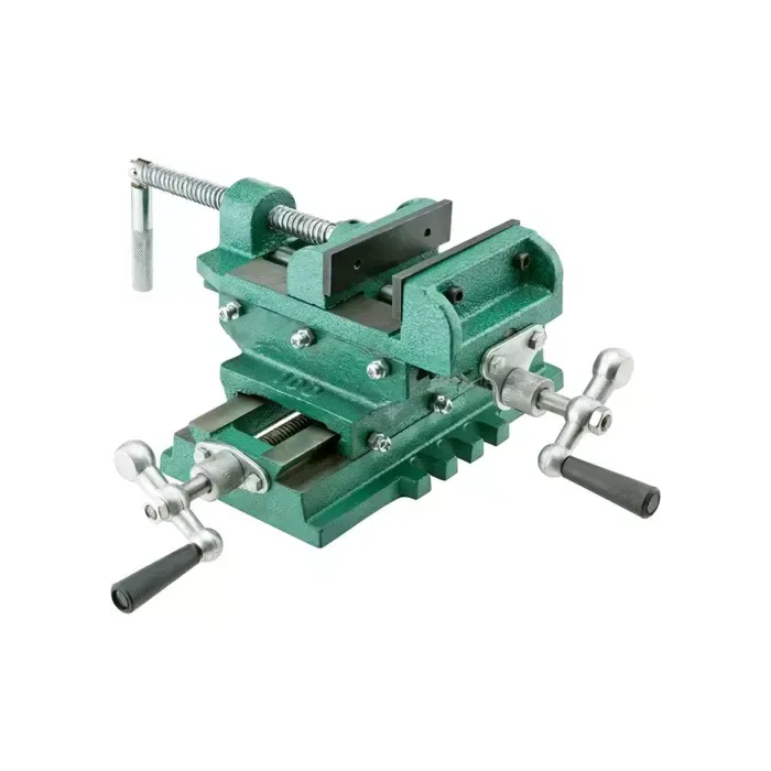 SHOP FOX 5-1/4 in 3-1/2 in 4 in Cross-Sliding Vise