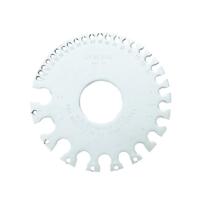 General Tools 0-36 3-1/4 in 3/32 in Sheet Metal Gauge