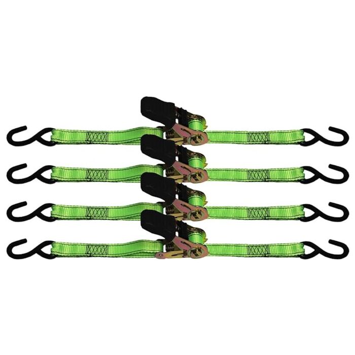 GRIP Ratchet Tie Downs 1"x15' 4pc 500