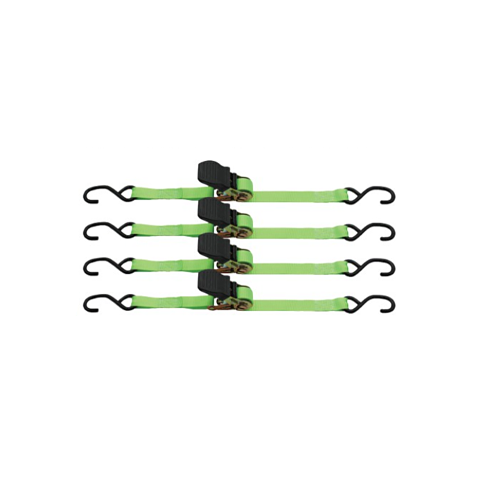 GRIP Ratchet Tie Downs 1x15 4pc 400lb
