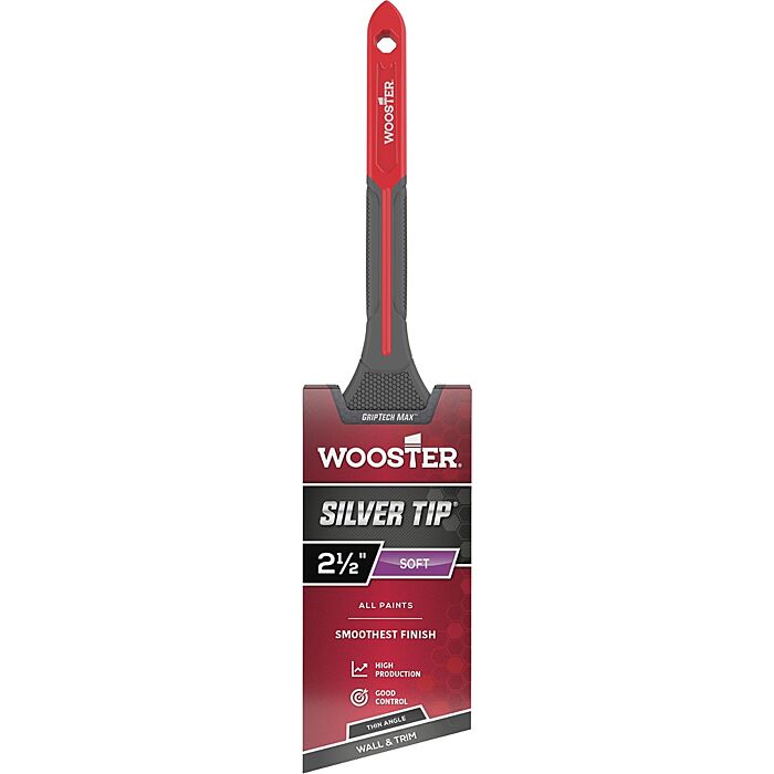 Wooster 2-1/2" Silver Tip GripTech Max Angle Sash
