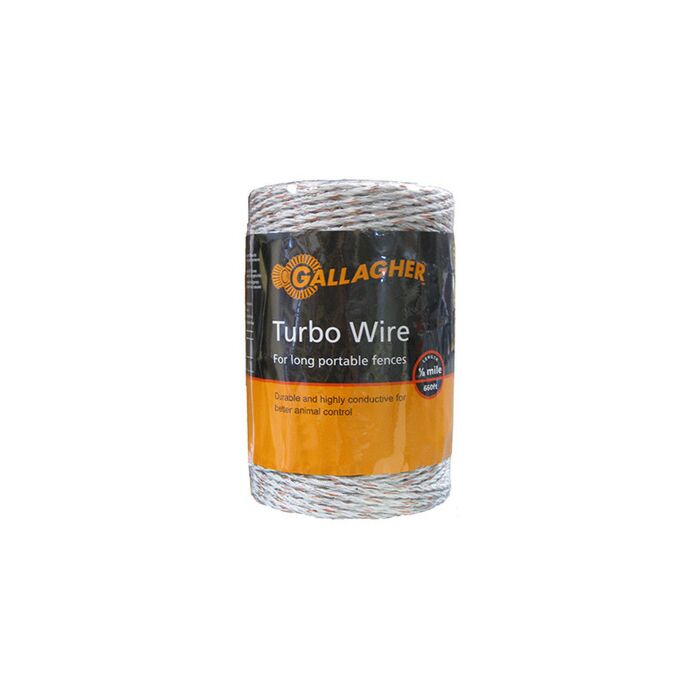 Gallagher G62054 7.5 kV 130 Ohms/km 656 ft Long Portable Wire Electric Fencing