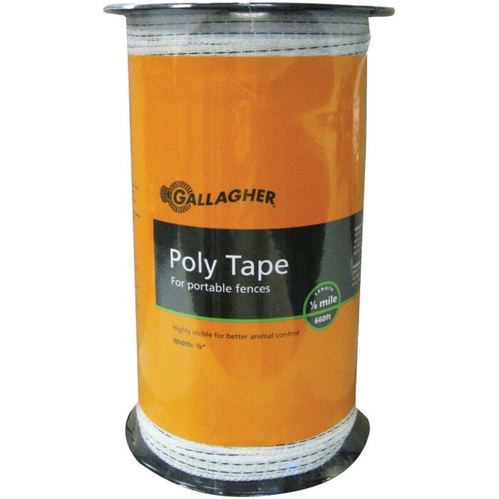 Gallagher 1/2 In. x 656 Ft. Polyethylene Electric Fence Poly Tape