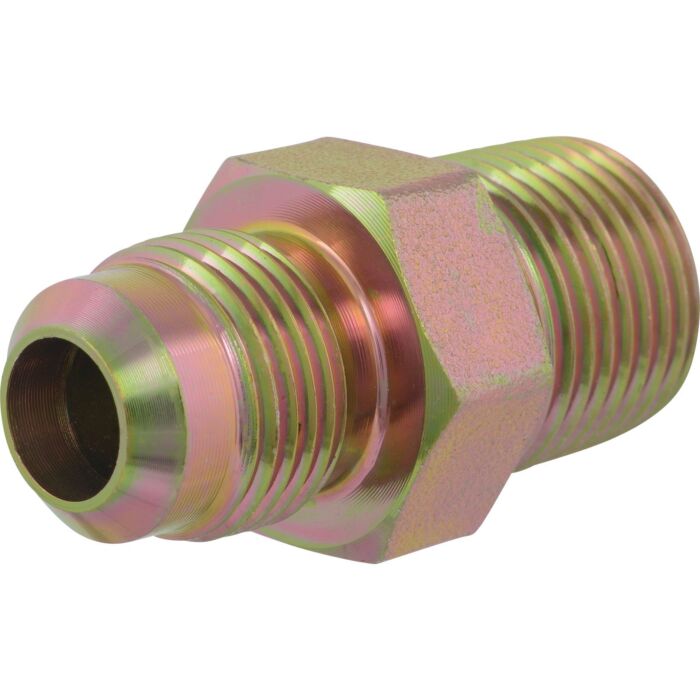 EASTMAN Brass Adapter Gas Fitting - 1/2 in. OD Flare x 1/2 in. MIP