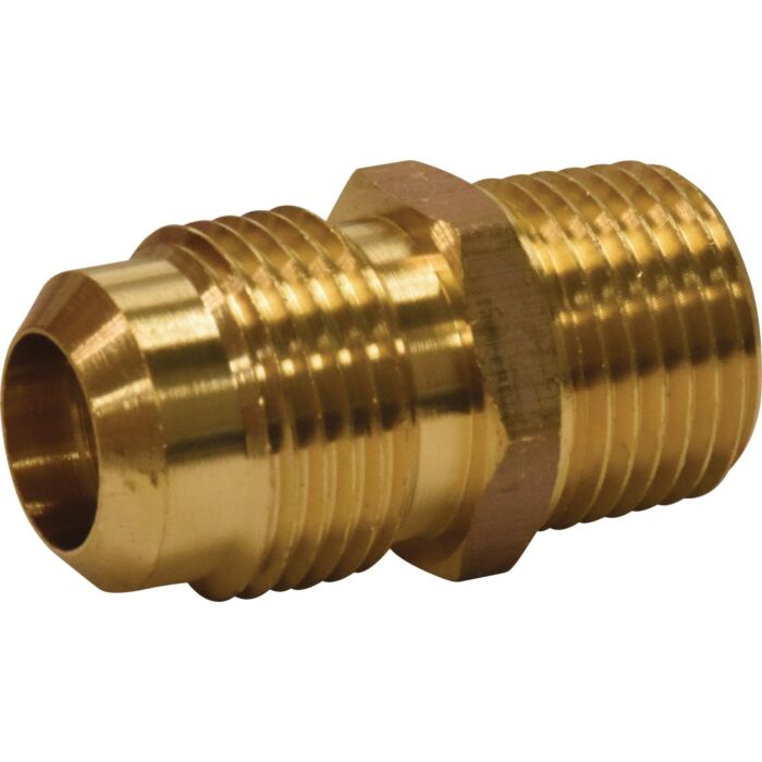 EASTMAN Brass Adapter Gas Fitting - 3/8 in. OD Flare x 1/2 in. MIP