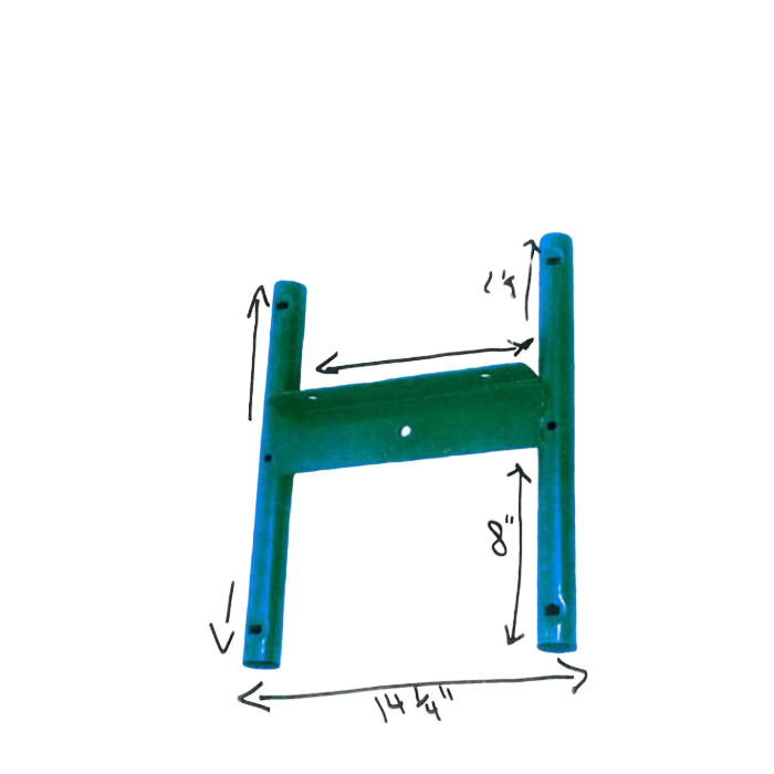 Jensen Swing GS Steel Green Glider Support Only