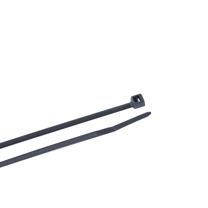 Gardner Bender Nylon 6/6 Cable Tie, 4" Length, 13/16" Max Bundle Dia, Black, 18lb Tensile Strength, (30/Bag)