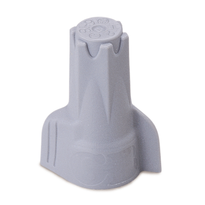 Gardner Bender Hex-Lok ULTRA, Hex Head Multi-Range Winged Twist-On Wire Connectors with Over-Torque Protection, Gray, #14-#6 AWG; 3/Card