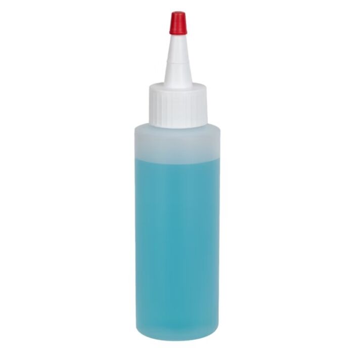 4 oz. Natural HDPE Cylindrical Bottle