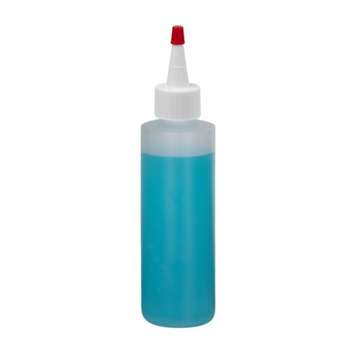 8 oz. Natural HDPE Cylindrical Bottle