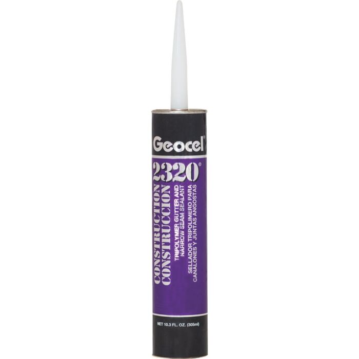 Geocel Construction Tripolymer Gutter & Narrow Seam Sealant (Aluminum Gray) 10.3 oz