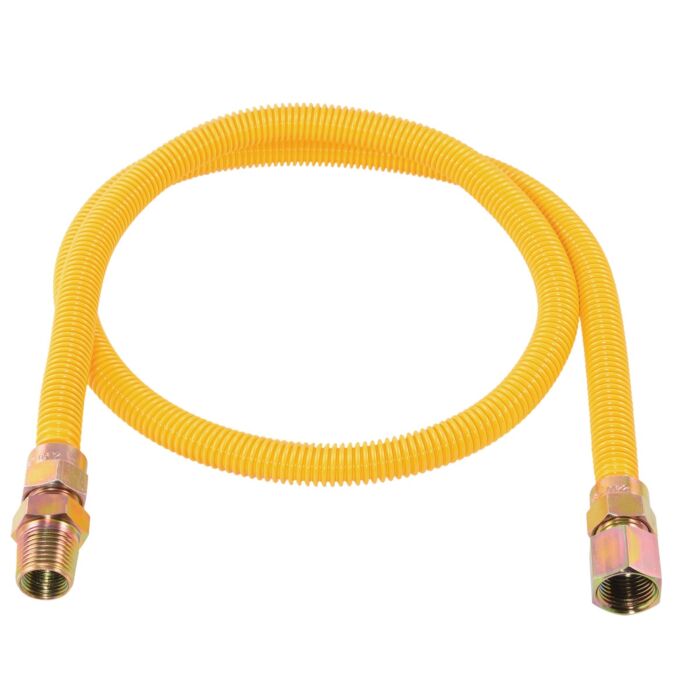 EASTMAN Coated SS Gas Connector - 1/2 in. OD x 48 in.