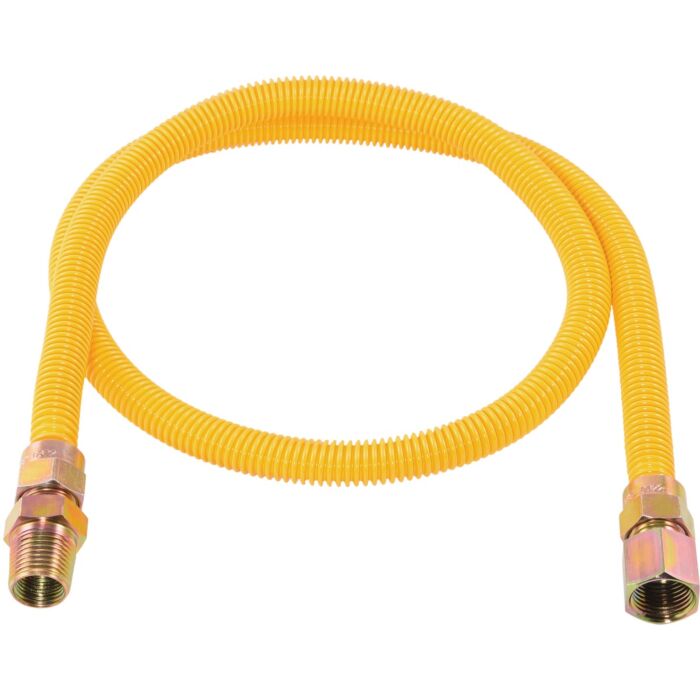 EASTMAN Coated SS Gas Connector - 3/8 in. OD x 48 in.