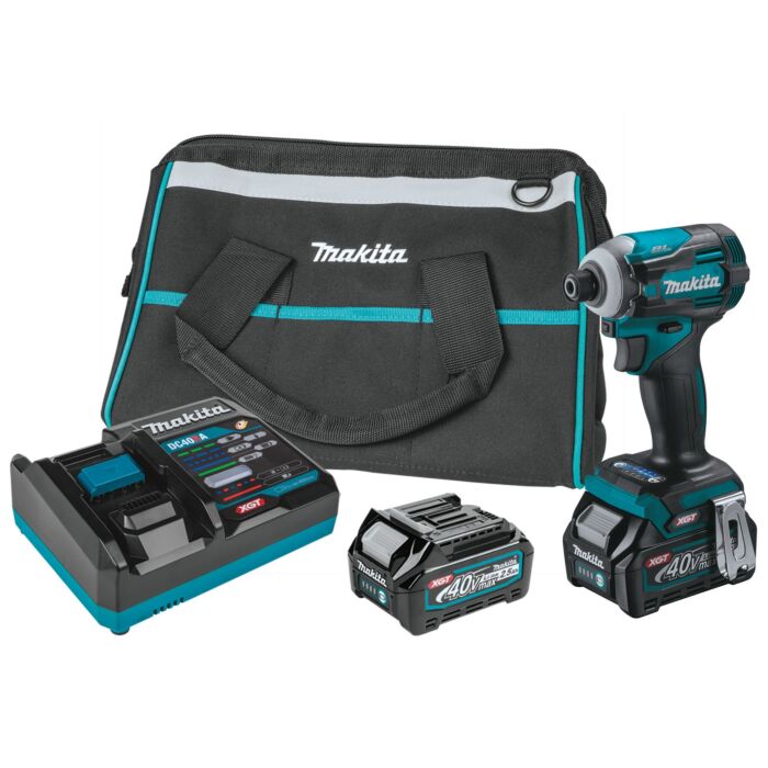 Makita 40V Max XGT® Brushless Cordless 4-Speed 2.5 Ah Impact Driver (Kit)