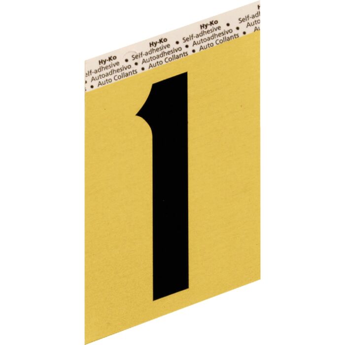 HY-KO Hy-Ko Aluminum 3-1/2 In. Non-Reflective Adhesive Number One