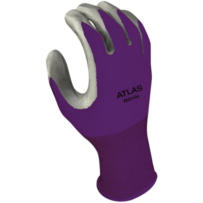 ATLAS Showa Protective Gloves w/ Knit Wrist Cuff (Purple) - XS