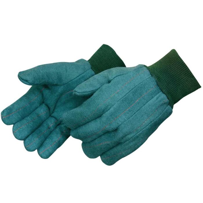 Liberty Safety Men fts Cotton Green Heavyweight Two-Layer Fleece Quilted Work Gloves
