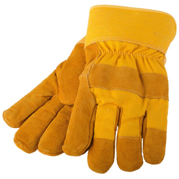 Liberty Safety Shoulder Cowhide Leather Bourbon Brown/Yellow Cold Weather Gloves