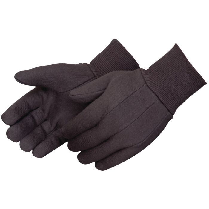 Liberty Safety Men's 10 oz Cotton/Poly Brown Jersey Gloves
