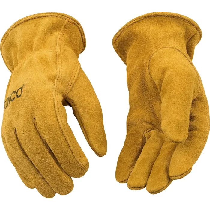 Kinco Kids' Suede Cowhide Driver Gloves - M