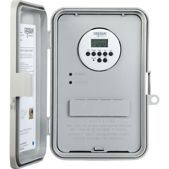 Intermatic 24-Hour or 7-Day 120-277V Electronic Time Control, 40A, Type 3R Outdoor Plastic Enclosure