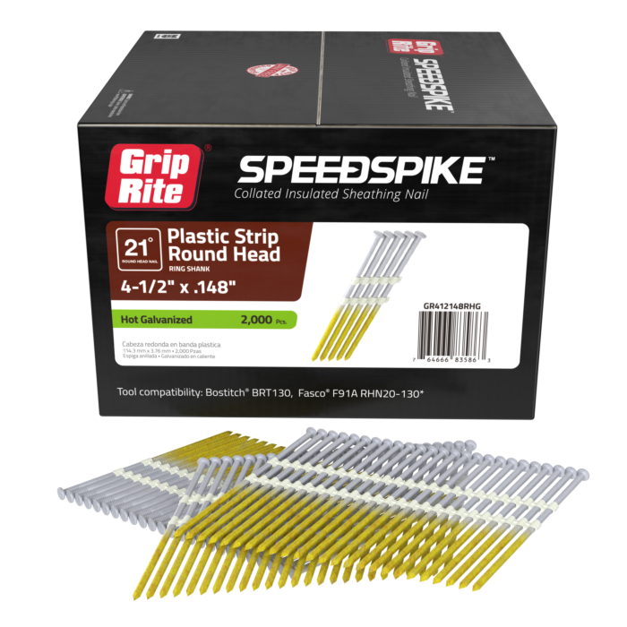 Grip-Rite SpeedSpike Nails (2,000pk) 0.148 in. x 4-1/2 in.
