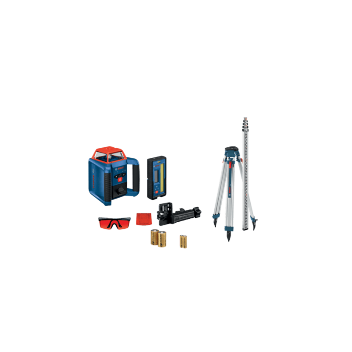 Bosch Plastic Composite IP56 Red Self-Leveling Horizontal Rotary Laser Kit