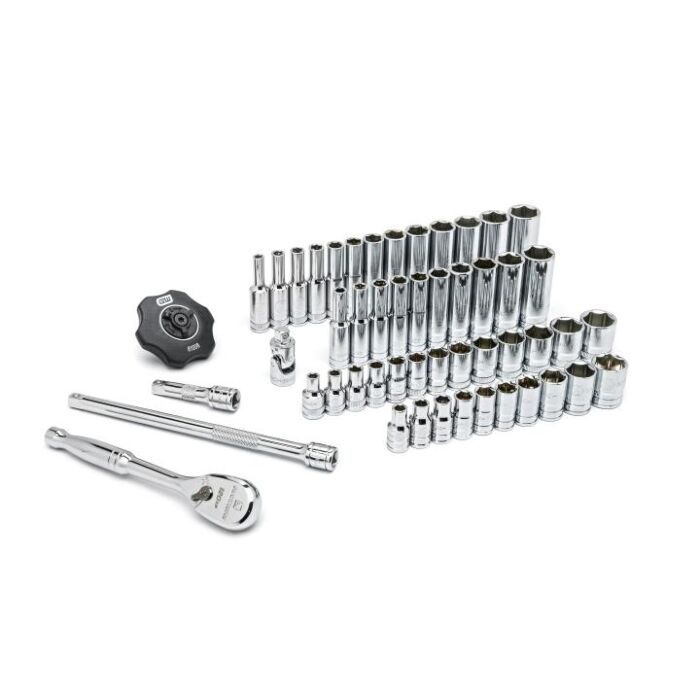 GearWrench 51 Pc. 1/4" Drive 120XP™ SAE/Metric 6 Point Standard & Deep Socket Set