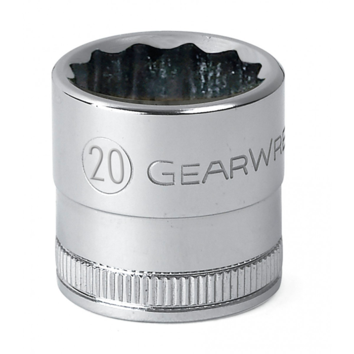 GearWrench 1/2" Drive 6 Point Standard Metric Socket 20mm