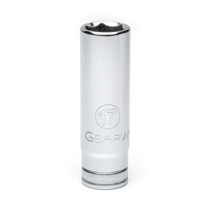 GearWrench 1/2" Drive 6 Point Deep Metric Socket 17mm