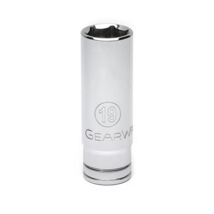 GearWrench 1/2" Drive 6 Point Deep Metric Socket 19mm