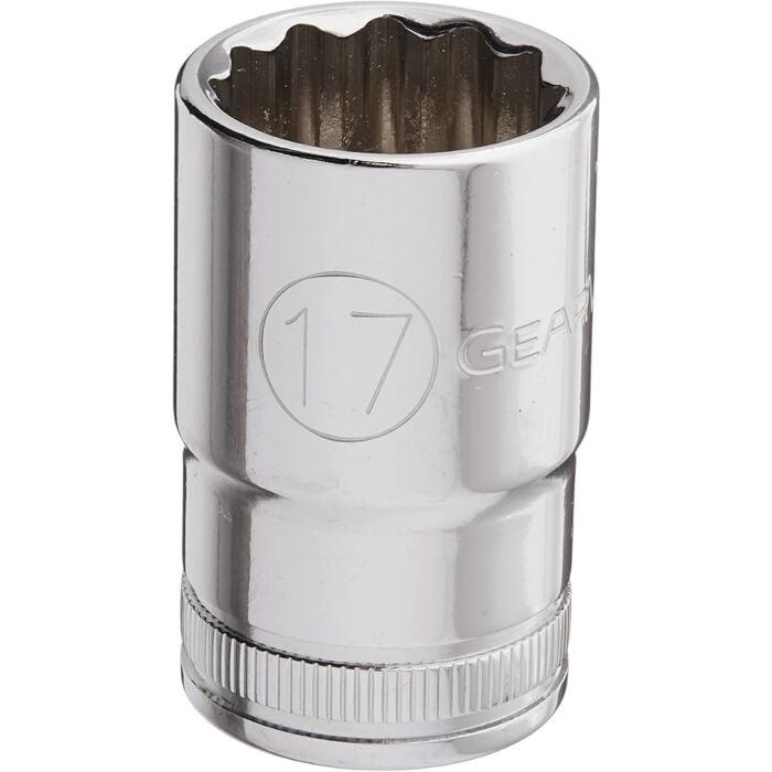 GearWrench 1/2" Drive 12 Point Standard Metric Socket 17mm