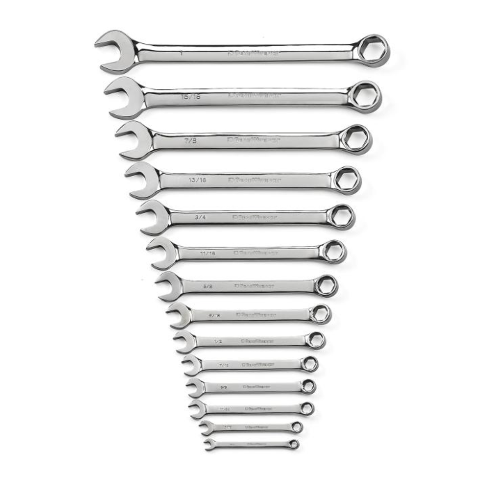 GearWrench 6 Point Combination SAE Wrench Set (14pc)
