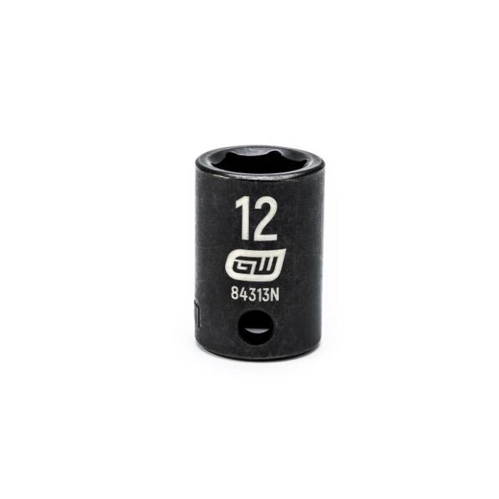 GearWrench 3/8" Drive 6 Point 12mm Standard Impact Socket