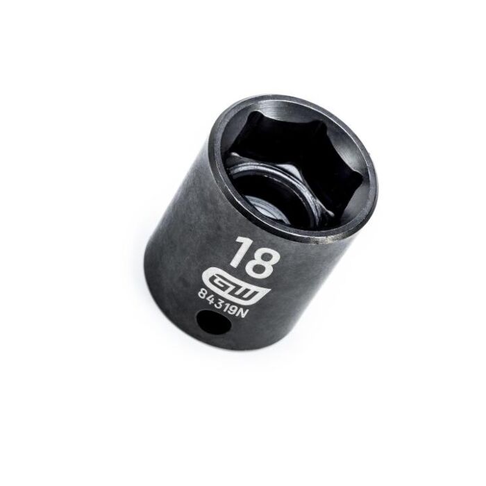 GearWrench 3/8" Drive 6 Point 18mm Standard Impact Socket