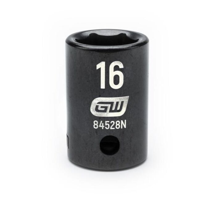 GearWrench 1/2" Drive 6 Point 16mm Standard Impact Socket