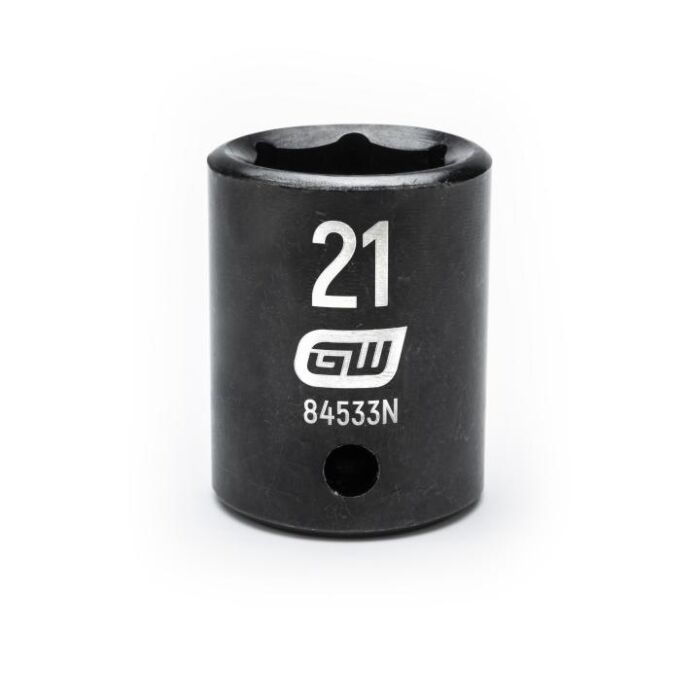 GearWrench 1/2" Drive 6 Point 21mm Standard Impact Socket