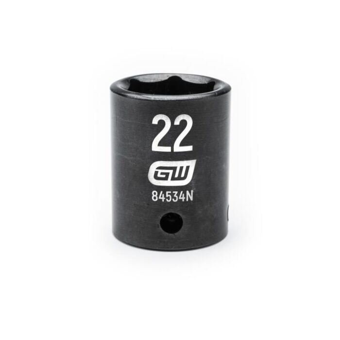GearWrench 1/2" Drive 6 Point 22mm Standard Impact Socket