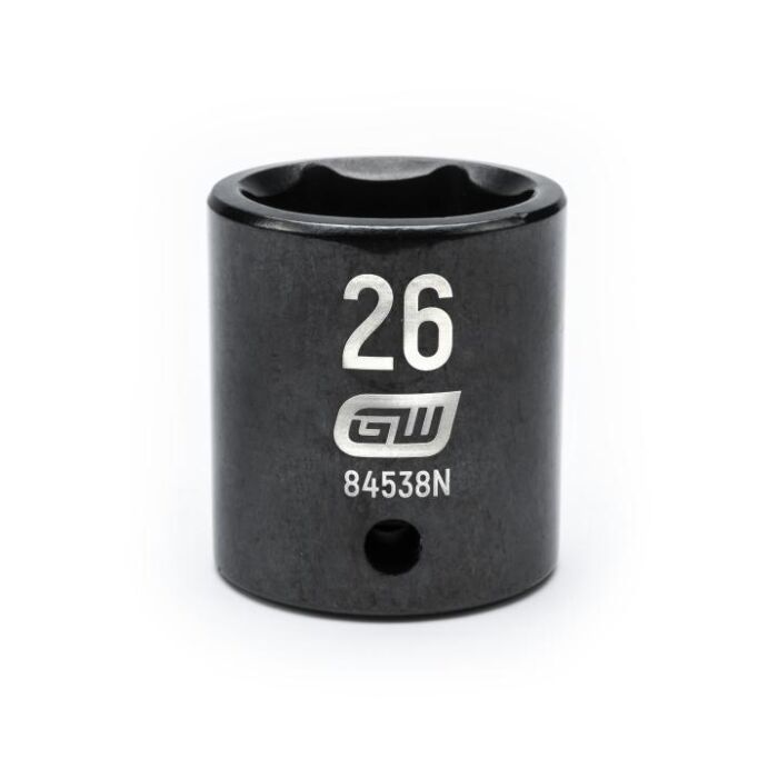 GearWrench 1/2" Drive 6 Point 26mm Standard Impact Socket