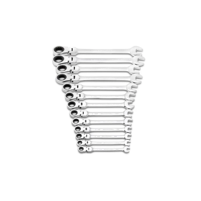 GearWrench 12 Point Flex Head Ratcheting SAE Wrench Set (13pc)