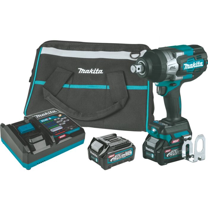 Makita 40V Max XGT 4‑Speed High‑Torque 3/4 in. Sq. Drive Impact Wrench Kit w/ Friction Ring Anvil (Kit)