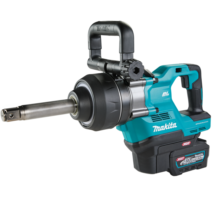 Makita 40V Max XGT Brushless Cordless 4‑Sp. High‑Torque 1" Sq. Drive D‑Handle Extended Anvil Impact Wrench Kit w/ Friction Ring